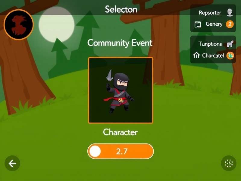 Net Ninja Fiesta Challenge character selection screen